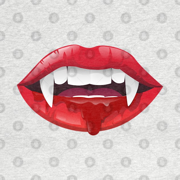 Vampire Mouth by Katheryn's Studio